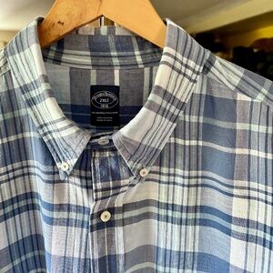 Brooks Brothers 2XLT Madras - Super Lightweight Cotton Button down long sleeve